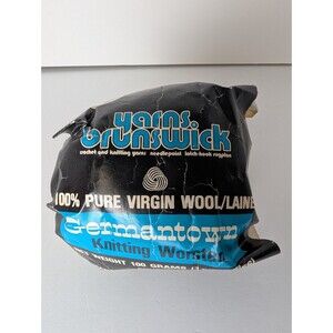 Yarns Brunswick Germantown Knitting Worsted 100% Pure Virgin Wool Cream 100g